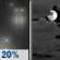 Tonight: Slight Chance Light Rain then Mostly Cloudy