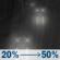 Tonight: A chance of rain after 11pm. Mostly cloudy. Low around 51, with temperatures rising to around 53 overnight. South southwest wind around 6 mph. Chance of precipitation is 50%. New rainfall amounts less than a tenth of an inch possible. Tonight: Chance Light Rain